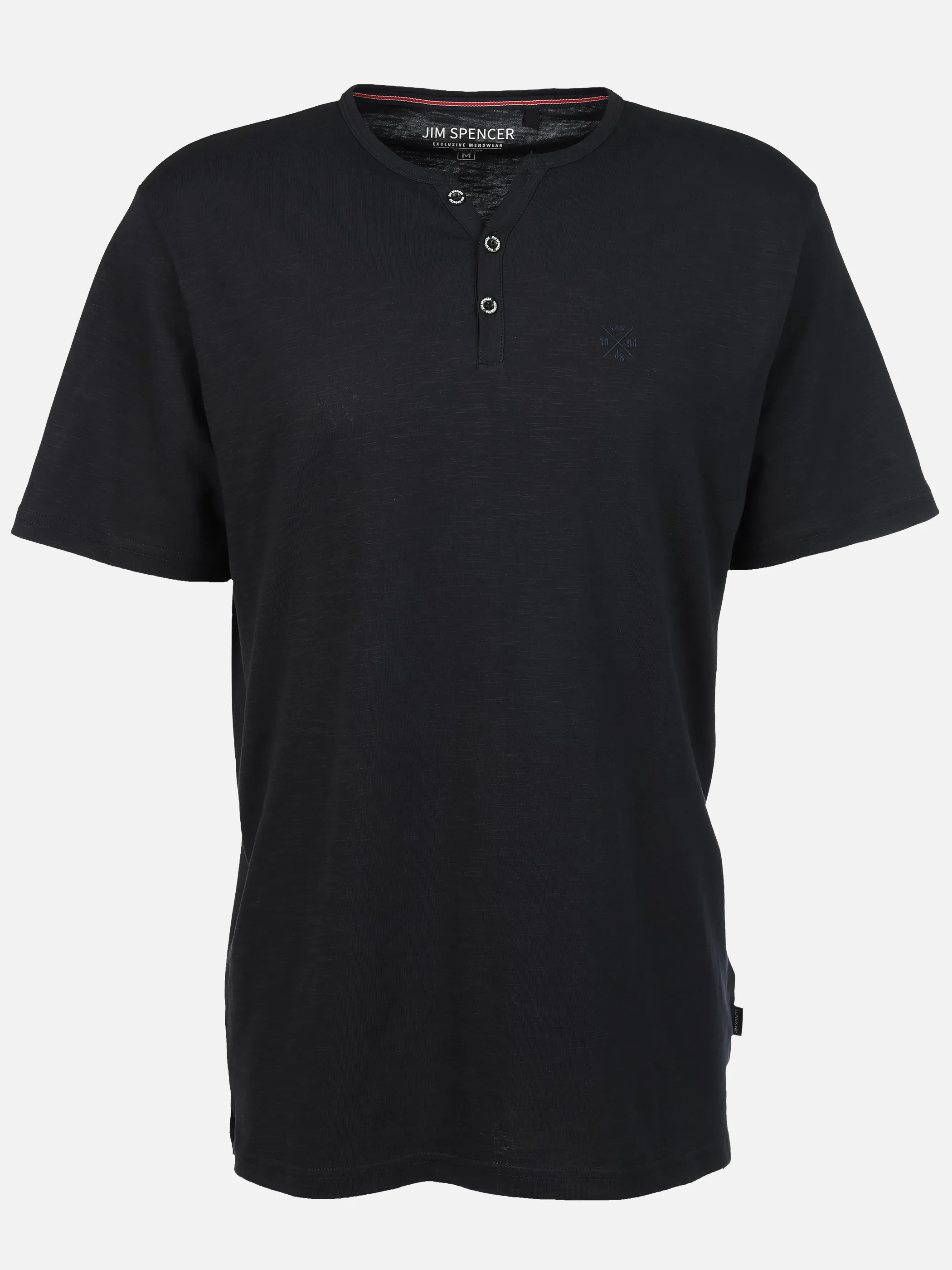 Jim Spencer He. Henleyshirt 1/2 Arm basic slub Blau 925180 NAVY 1